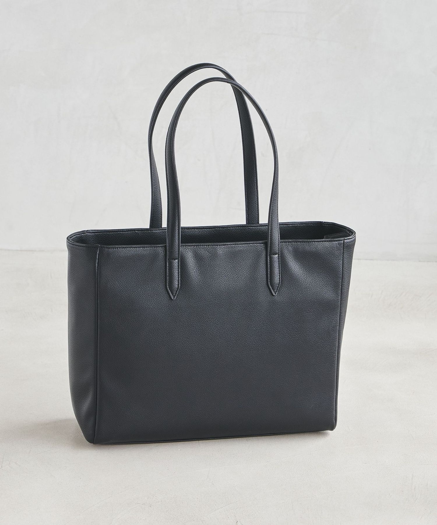 WEB限定】GLR レザーライク ファンクショナル ワイド トートバッグ