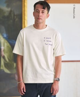 green label relaxing/【別注】＜Thomas Lelu＞サインアート 半袖 Tシャツ カットソー/Tシャツ / カットソー