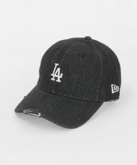 NEW ERA/【別注】＜NEW ERA＞9TWENTY ダメージ デニム LA キャップ ブラック/キャップ