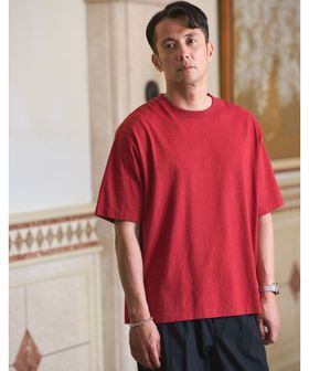 green label relaxing/オーバーダイ クルーネック 半袖 Tシャツ カットソー/Tシャツ / カットソー