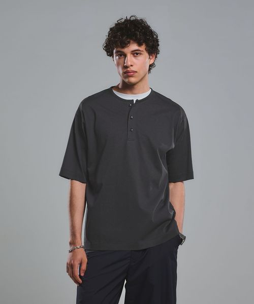 green label relaxing/クリア MVS ヘンリーネック 半袖 Tシャツ/Tシャツ / カットソー