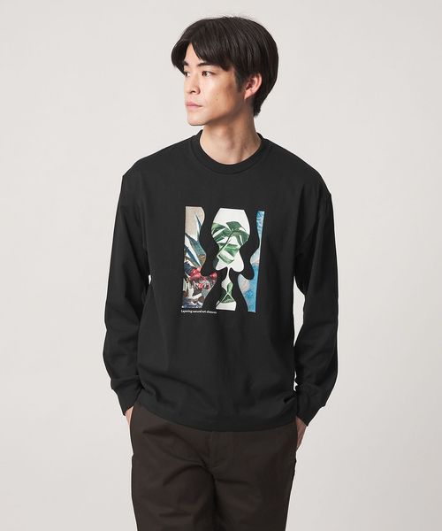 Phospho Graphica/＜Phospho Graphica＞グラフィック 長袖 Tシャツ カットソー/Tシャツ / カットソー