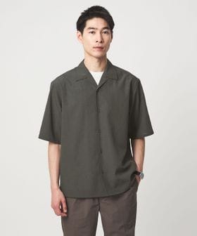 green label relaxing/ボイル メッシュ オープンカラー 半袖 シャツ ―吸水速乾―/シャツ / ブラウス