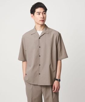 green label relaxing/ボイル メッシュ オープンカラー 半袖 シャツ ―吸水速乾―/シャツ / ブラウス
