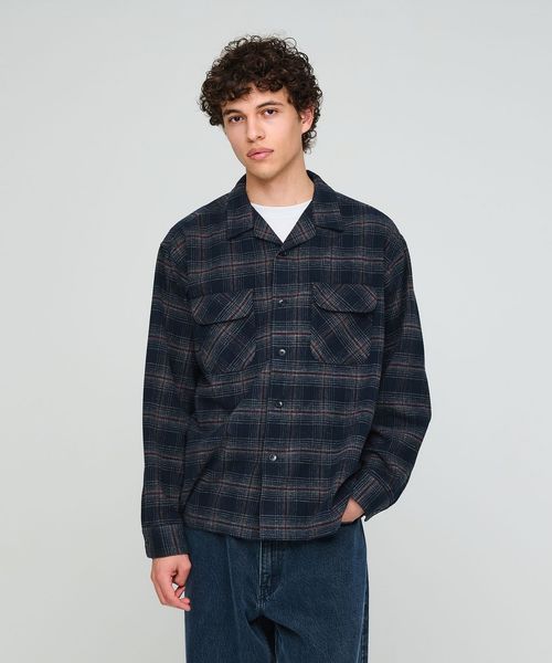 PENDLETON/【別注】＜PENDLETON＞チェック オープンカラー 長袖 シャツ/シャツ / ブラウス