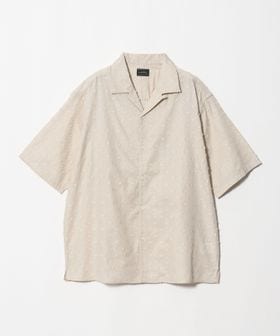 green label relaxing/コットン ジャカード オープンカラー 半袖 シャツ/シャツ / ブラウス