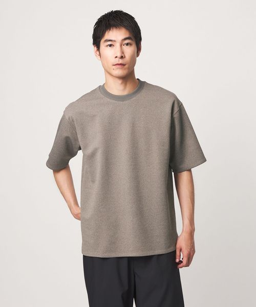 green label relaxing/アムンゼン ダブルフェイス クルーネック 半袖 Tシャツ ―接触冷感―/Tシャツ / カットソー