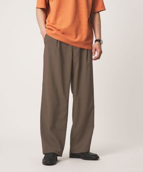 green label relaxing/SHIELDRY ワイド 1P パンツ W4 ―伸縮性・UVカット・遮熱―/イージーパンツ