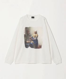green label relaxing/フェルメール クルーネック プリント 長袖 Tシャツ/Tシャツ / カットソー