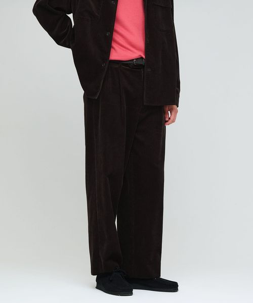 green label relaxing/FINE BASIC スビン コーデュロイ スラックス W4/スラックス