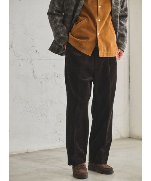 green label relaxing/FINE BASIC スビン コーデュロイ スラックス W4/スラックス
