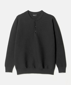 green label relaxing/【WEB限定】ガーター編み ヘンリーネック ニット/ニット / セーター
