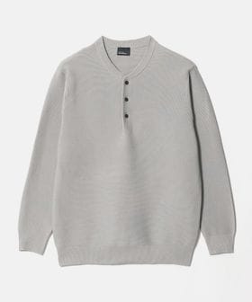 green label relaxing/【WEB限定】ガーター編み ヘンリーネック ニット/ニット / セーター