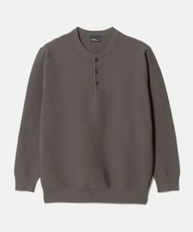 green label relaxing/【WEB限定】ガーター編み ヘンリーネック ニット/ニット / セーター