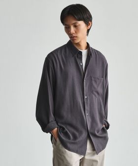 green label relaxing/コットン レーヨン パターン ジャストルーズ レギュラーカラー 長袖 シャツ/シャツ / ブラウス