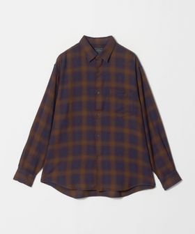 green label relaxing/コットン レーヨン パターン ジャストルーズ レギュラーカラー 長袖 シャツ/シャツ / ブラウス