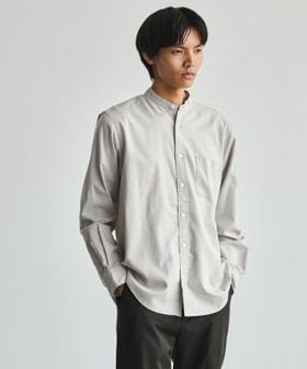 green label relaxing/ナチュラル フィット ビエラバンドカラー 長袖 シャツ/シャツ / ブラウス