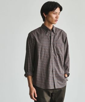 green label relaxing/ナチュラルフィット ビエラチェック ボタンダウン 長袖 シャツ/シャツ / ブラウス