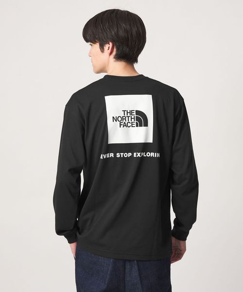 THE NORTH FACE/＜THE NORTH FACE＞ロングスリーブ バックスクエア ロゴティー 長袖 Tシャツ/Tシャツ / カットソー