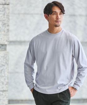green label relaxing/【WEB限定】JUST fit デイリー ワイド 長袖 Tシャツ ―吸水速乾・抗菌―/Tシャツ / カットソー