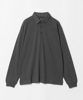 green label relaxing/【WEB限定】JUST fit デイリー ドライ ボタンダウン 長袖 ポロシャツ ―吸水速乾・抗菌―/Tシャツ / カットソー