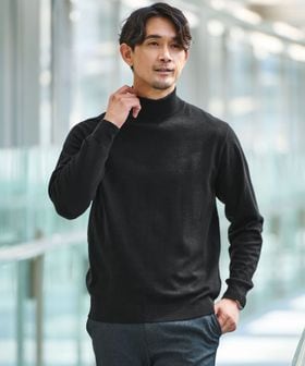 green label relaxing/【WEB限定】JUST fit ハイゲージ ジャケイン タートルネックニット―ハンドウォッシャブル―/ニット / セーター
