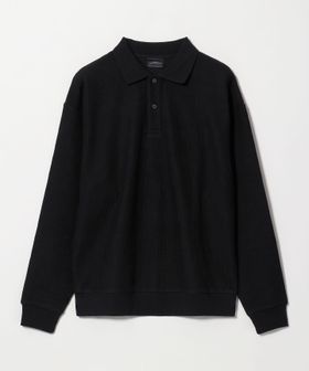 green label relaxing/ワッフル 長袖 ポロシャツ/ポロシャツ