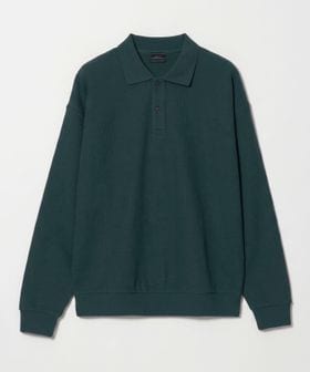green label relaxing/ワッフル 長袖 ポロシャツ/ポロシャツ