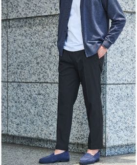 green label relaxing/【WEB限定】JUST fit ウールライク 1プリーツ イージーパンツ ―ストレッチ―/イージーパンツ