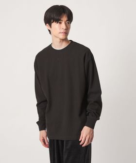 green label relaxing/ワッフル クルーネック 長袖 Tシャツ カットソー/Tシャツ / カットソー