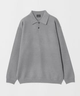 green label relaxing/スムース ニット 長袖 ポロシャツ ―ウォッシャブル―/ポロシャツ