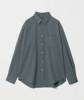 green label relaxing/【WEB限定】JUST fit ウールライク リラックス 長袖 シャツ/シャツ / ブラウス