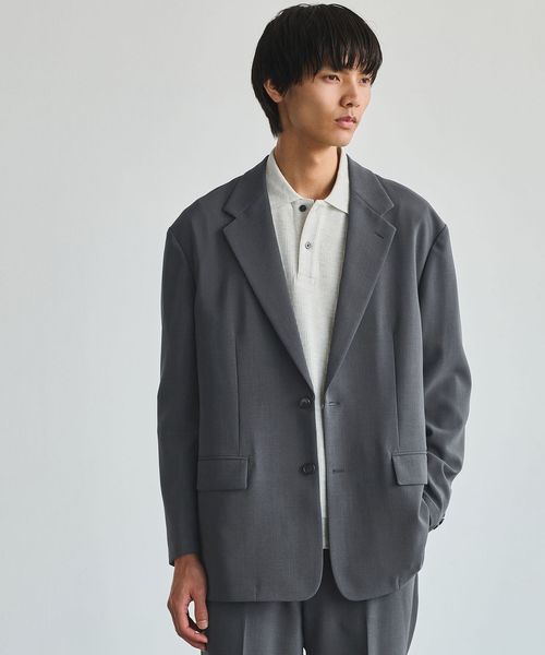 green label relaxing/ダブルクロス ルーズ ジャケット ―2WAYストレッチ―/セットアップ ジャケット
