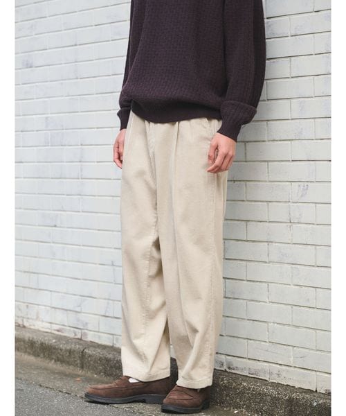 green label relaxing/コーデュロイ ワイド 1P パンツ W4/その他パンツ