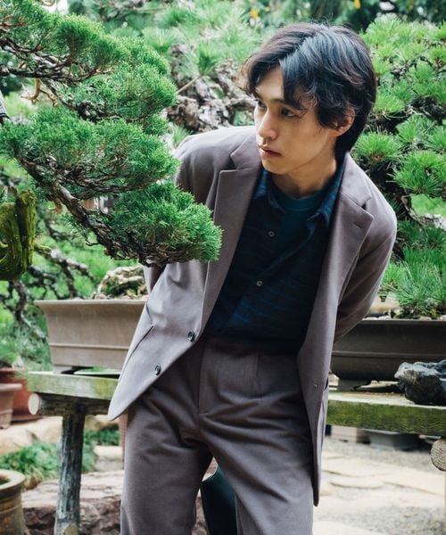 green label relaxing/ピケ コーデュロイ リラックス ジャケット ―ストレッチ―/セットアップ ジャケット