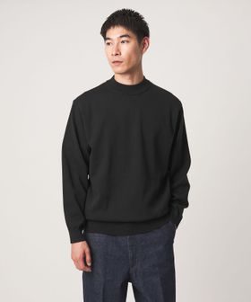 green label relaxing/コットン ポリエステル シルク プレーティング モックネック ニット/ニット / セーター