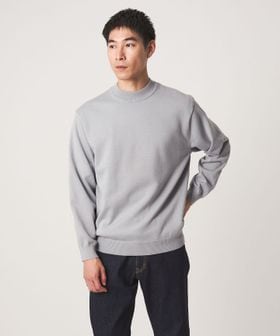 green label relaxing/コットン ポリエステル シルク プレーティング モックネック ニット/ニット / セーター