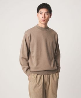 green label relaxing/コットン ポリエステル シルク プレーティング モックネック ニット/ニット / セーター