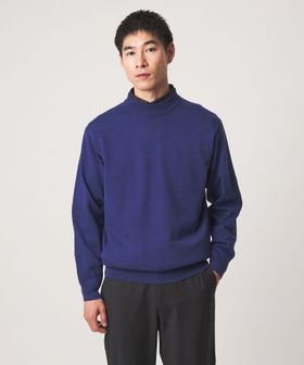 green label relaxing/コットン ポリエステル シルク プレーティング モックネック ニット/ニット / セーター