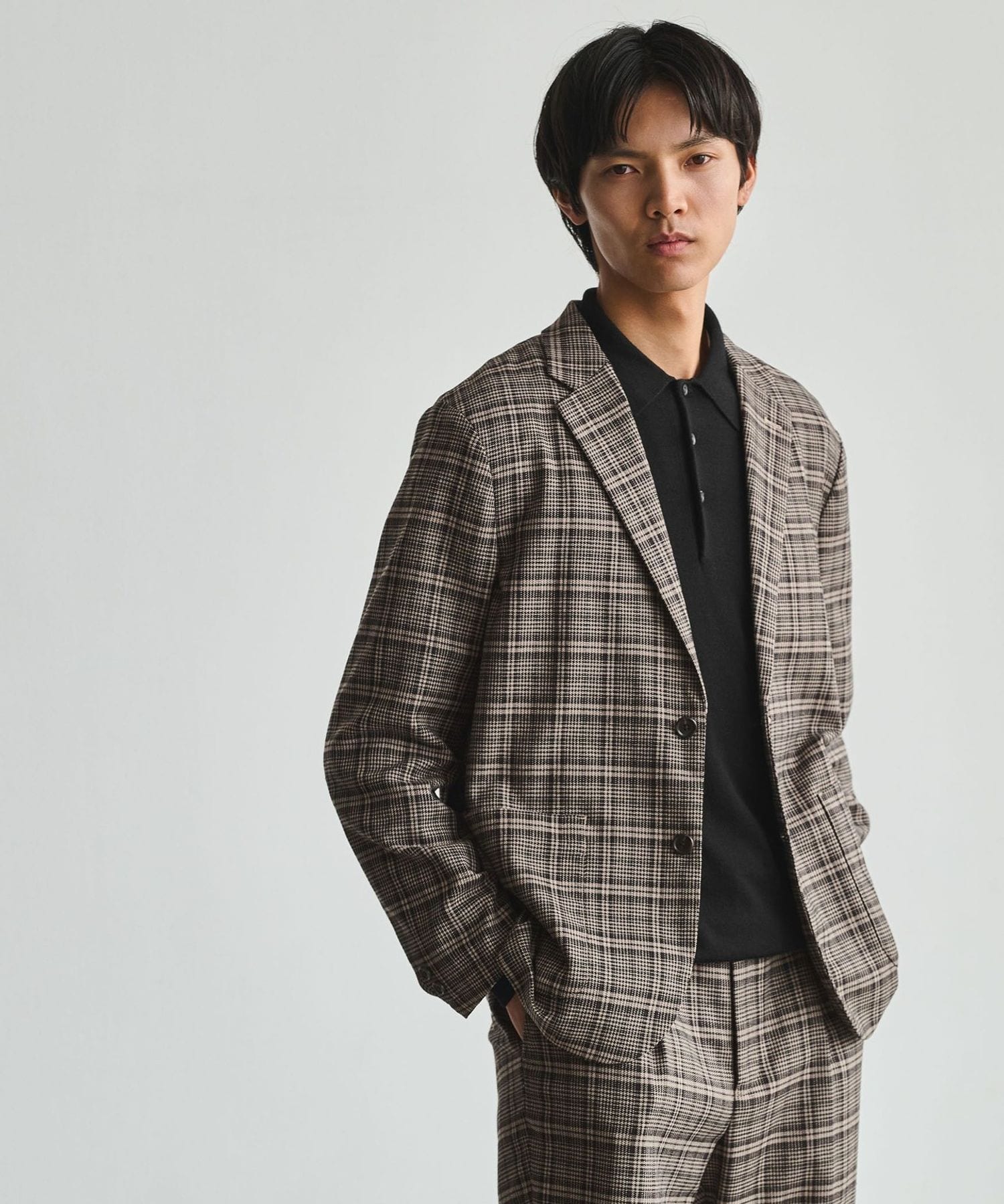 UNITED ARROWS GLR ウォッシャブル サッカー NT ジャケットM ウォッシャブル フラノ リラックス ジャケット ―ストレッチ―