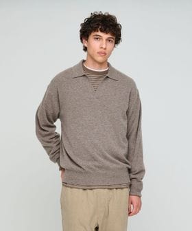 green label relaxing/FINE BASIC カシミヤ スキッパー ポロニット/ニット / セーター