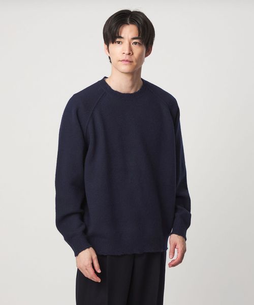 green label relaxing/AOTEAROA WOOL FRAY クルーネック ニット/ニット / セーター
