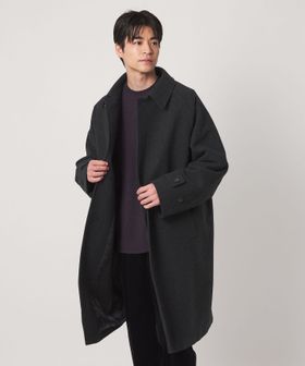 green label relaxing/FINE BASIC ウール ツイード ステンカラー コート/ステンカラーコート