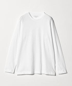 green label relaxing/LONG FIBER COTTON クリア クルーネック 長袖 Tシャツ/Tシャツ / カットソー