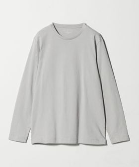 green label relaxing/LONG FIBER COTTON クリア クルーネック 長袖 Tシャツ/Tシャツ / カットソー