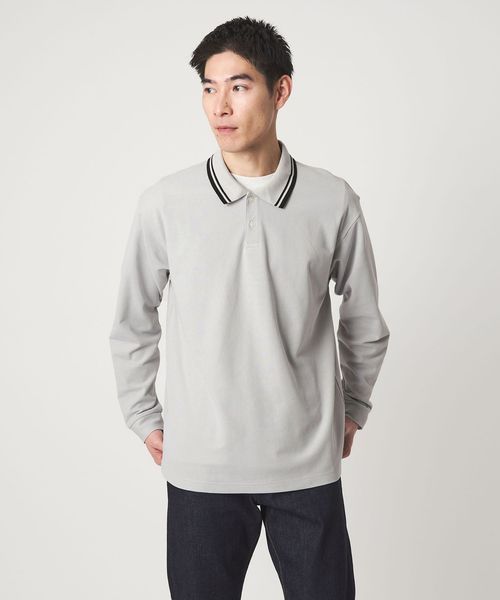 green label relaxing/【WEB限定】ドライ クリーン ロングスリーブ ポロシャツ ―吸水速乾・抗菌―/Tシャツ / カットソー
