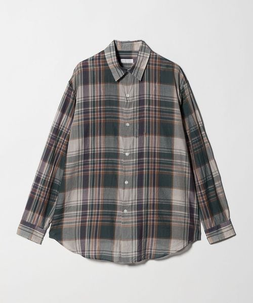 KAPTAIN SUNSHINE/＜KAPTAIN SUNSHINE＞ガーゼ プレイド プレイン シャツ/シャツ / ブラウス