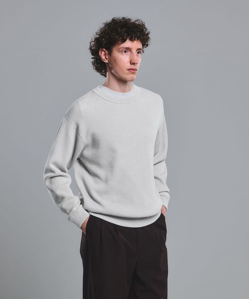 green label relaxing/フェード アゼ クルーネック ニット/ニット / セーター