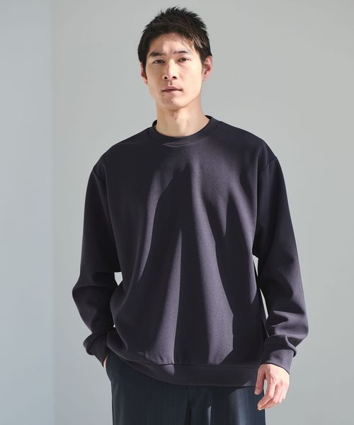 green label relaxing/アムンゼン ツイル クルーネック ロングスリーブ カットソー ―UVカット・吸水速乾・抗菌―/Tシャツ / カットソー