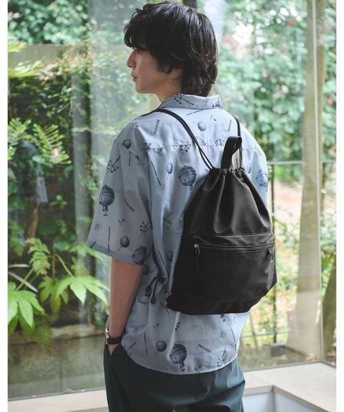 green label relaxing/【WEB限定】マット リップストップ ナップサック バッグ ―撥水―/リュック